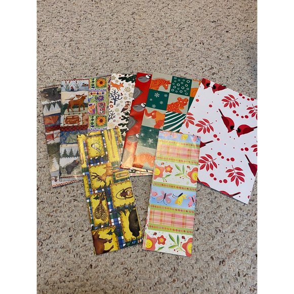 Large Lot vintage Flat Wrap Gift Wrap Wedding, Shower Birthday Scrapbooking Cars - Picture 11 of 15